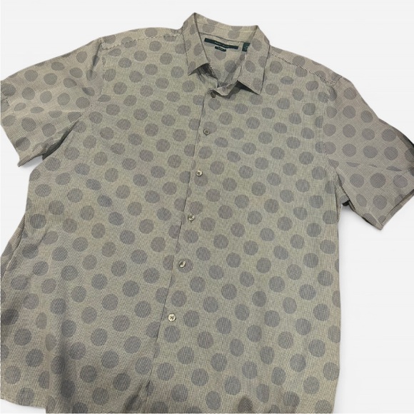 Perry Ellis Other - Perry Ellis Men's Gray Polka Dot Shirt